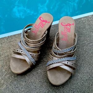 Jelly Pop Memory Foam Wedge Sandals